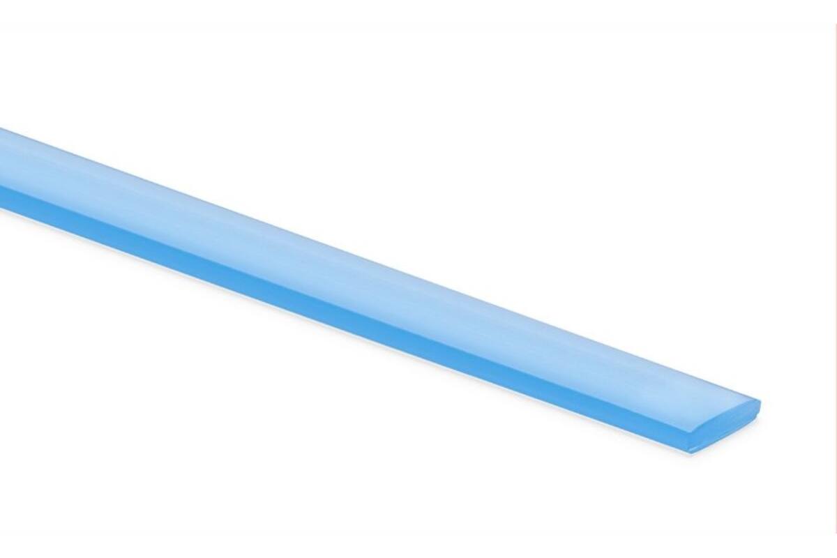PVC Strip Flat beMatrix, 14 x 3,5 mm
Transparent Blue, 180 m/spool