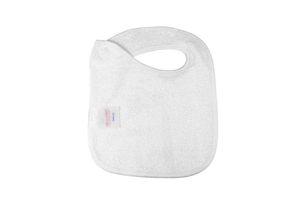 Baby Bib - 25 x 35 cm
100% Microfiber on top - 100% Cotton on reverse side