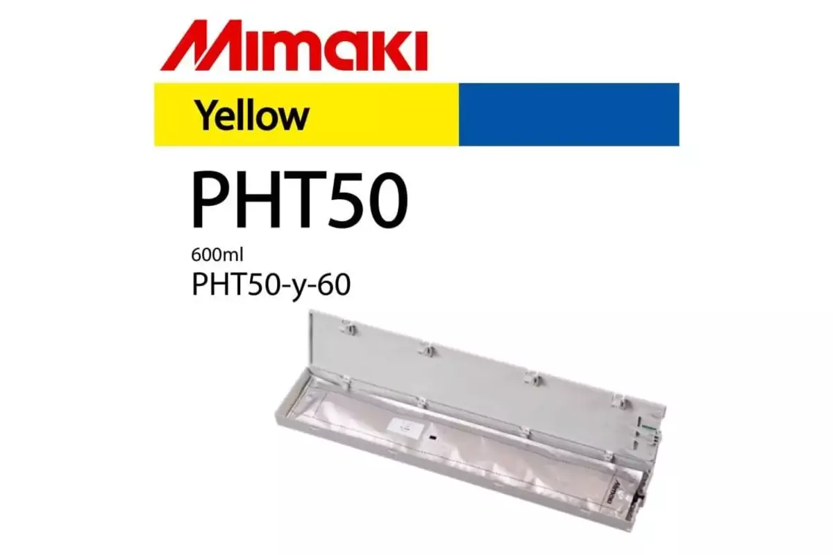PHT50 Heat transfer pigment ink
Yellow, 600 ml