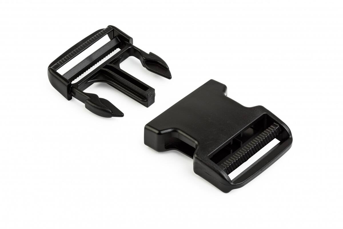 Side Release Buckle Male & Female - 25mm
Black, 25pc/bag