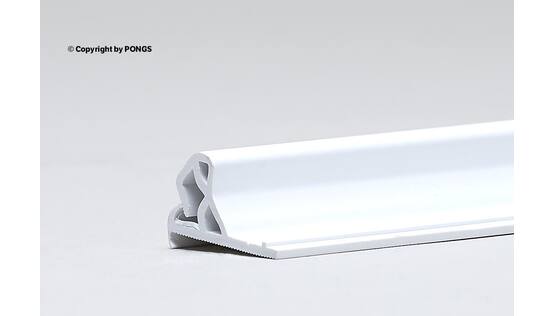 098003 DESCOR AM clamping profile
extruded PVC with flexible inner lip
Length: 200 cm/piece
Colour: Black
Height: 30 mm
Width: 15 mm