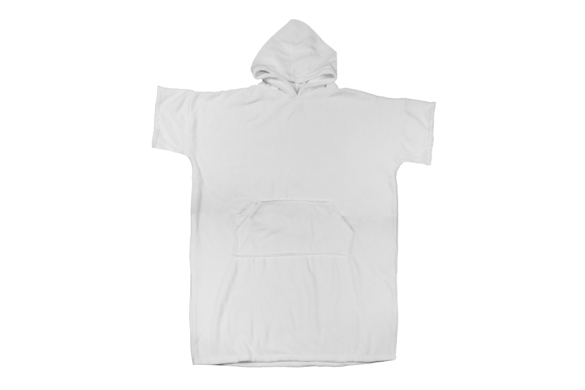 Surf Poncho
for subli transfer
100% microfiber on top / 100% cotton on reverse side
+/- 400 gsm - 80 x 115 cm