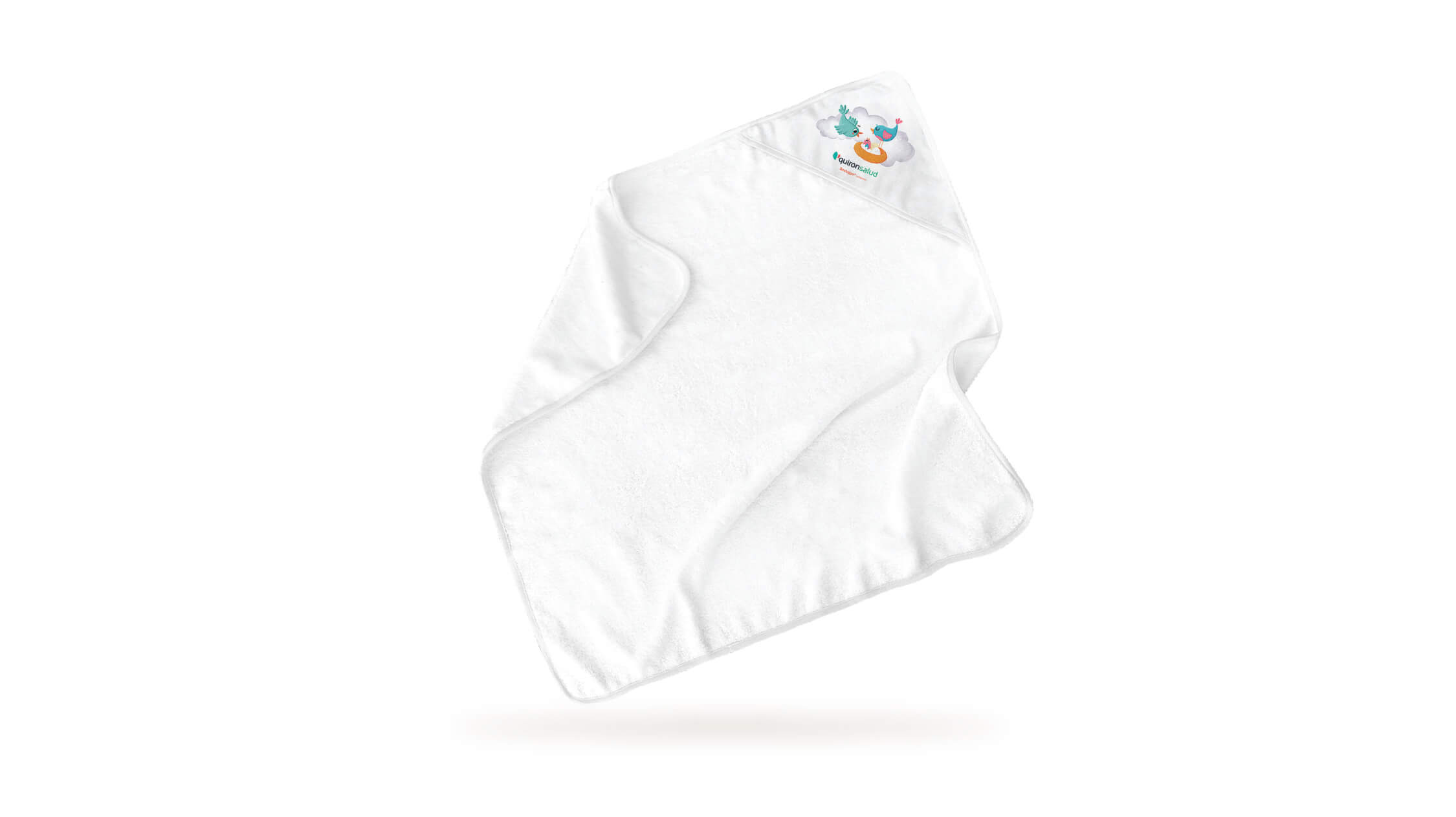 Baby Towel with Hoodie - 80 x 80 cm
100% microfiber recycled polyester / 100% cotton
 For subli transfer
 +/- 340 g/m2
