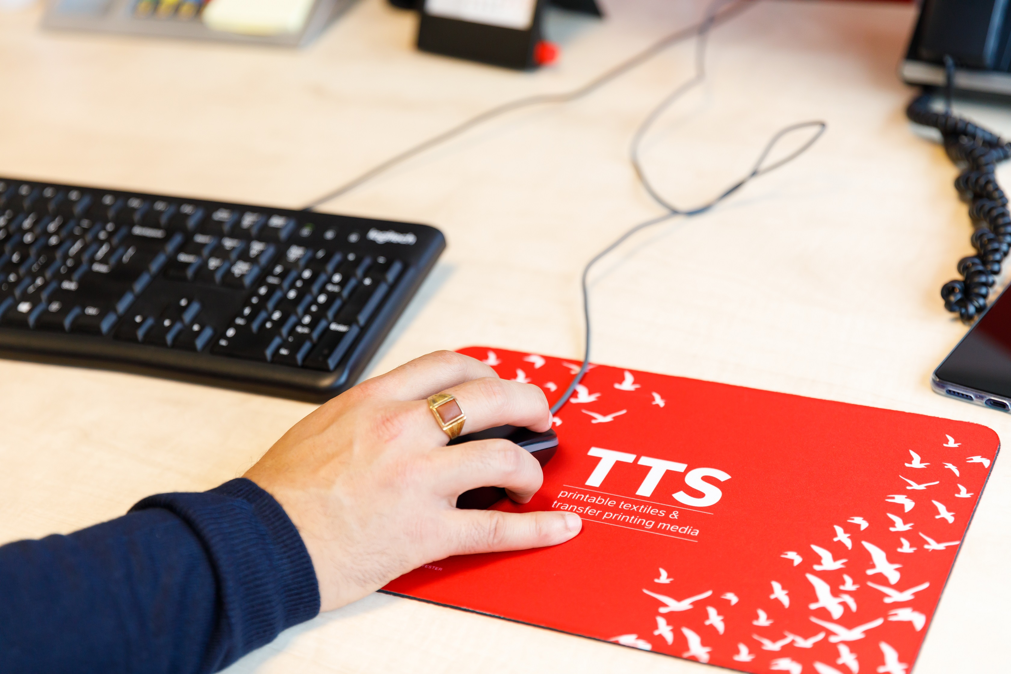 Mousemat 200x300 mm, borderless
(3 mm natural rubber)