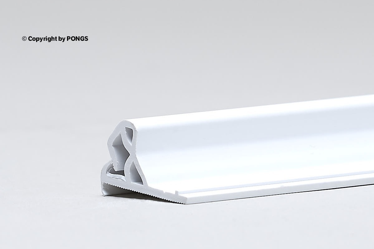 098003 DESCOR AM clamping profile
extruded PVC with flexible inner lip
Length: 200 cm/piece
Colour: Black
Height: 30 mm
Width: 15 mm