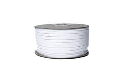 Flat profile A2085B, 12x3 mm
(PVC elastic, white), 200 m/spool
