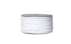 Flat profile A2085B, 14x3 mm
(PVC elastic, white), 200 m/spool