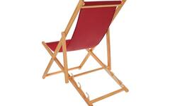 Wooden beach chair without fabric
Impregnated with colorless oil, mounted plastic anti-folding protection, 2 fabric mounting inserts
Size: 120,5 x 57 x 3,2 cm - Size deviation +/- 5%